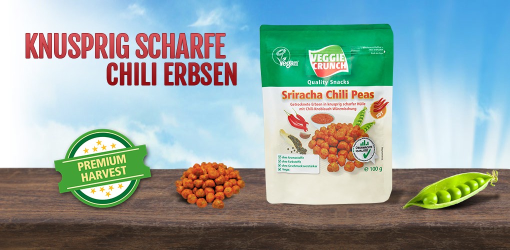 Sriracha Chili Erbsen